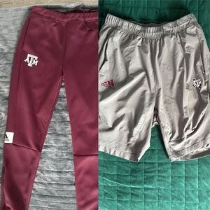 Adidas Maroon and Gray Texas A&M Apparel Set